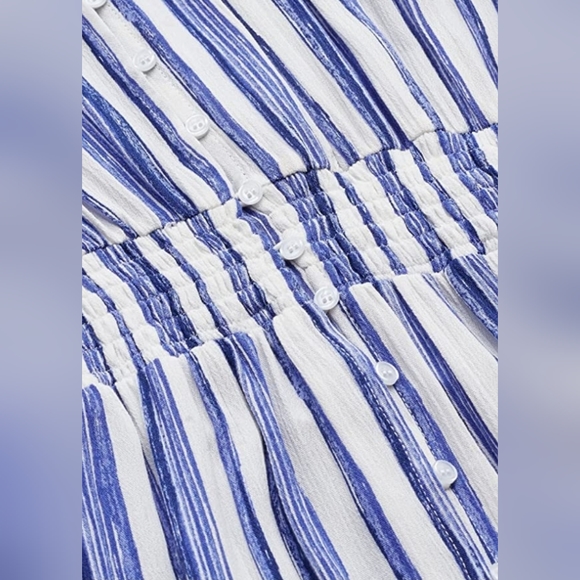 Flowy Boho Button Front Maxi Dress (NWT)Sz (Med) - Picture 8 of 8